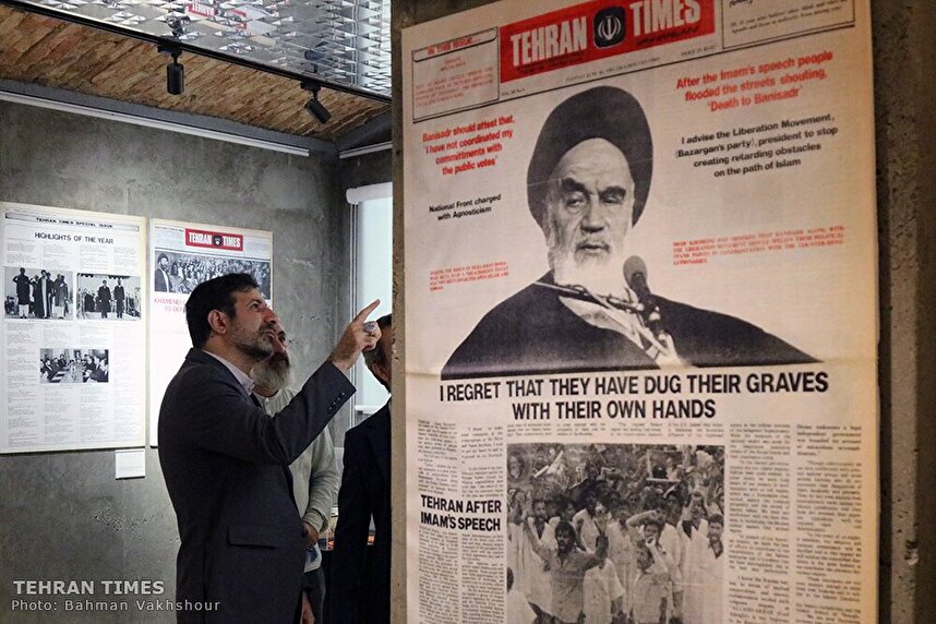 Constitutional Council spokesman visits Tehran Times anniversary exhibition